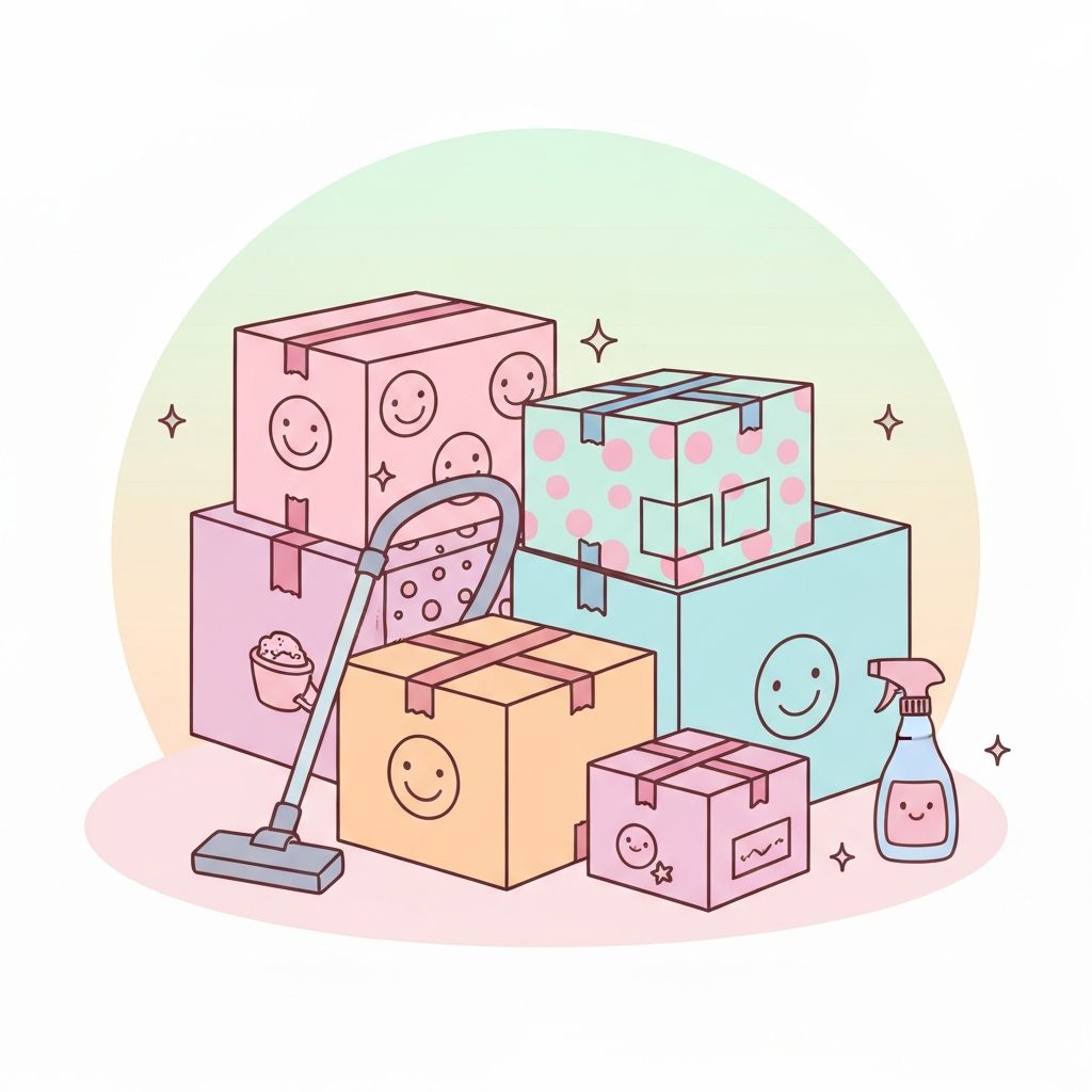 이사 청소 일러스트